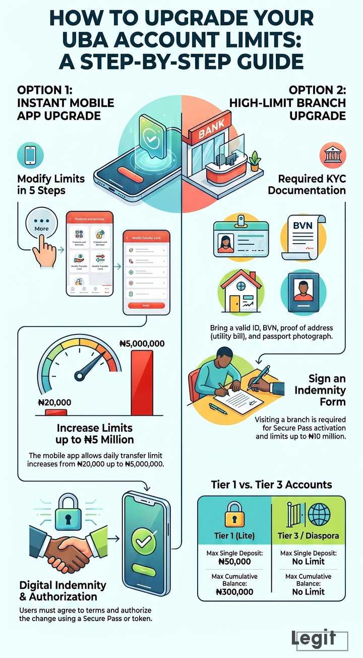 How to upgrade my UBA account limit and what documents you'll need ...