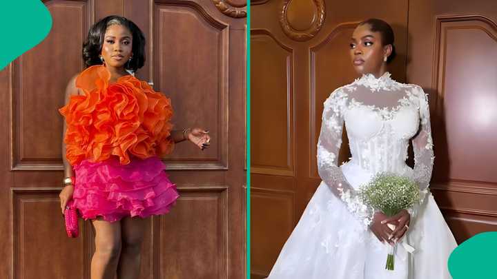 Veekee James Shares How She Made Prudent Gabriel's Dress on Her Wedding ...