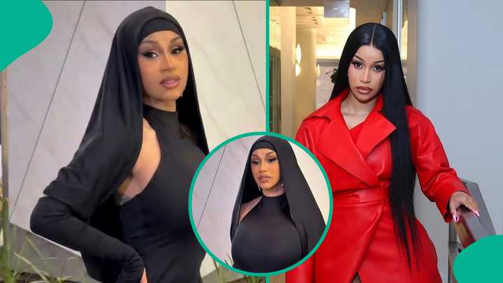 Cardi B Turns Heads With Her Unusual Outfit Ahead of Performance in ...
