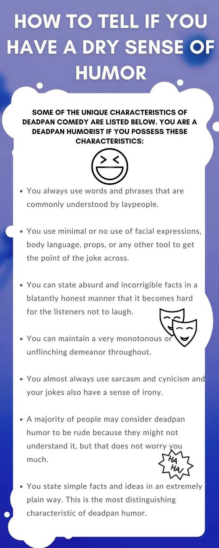 Dry Wit Example What is a dry sense of humor and how can you tell if you have it ...