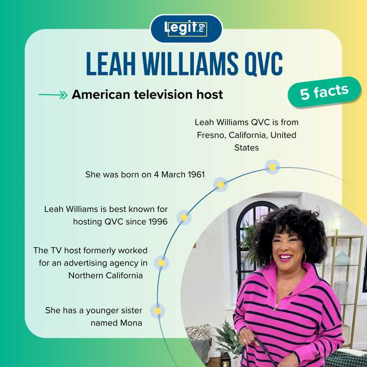 Leah Williams QVC: How she became an icon and the face of QVC - Legit.ng