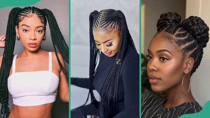 40 trendy cornrows braids to rock as a protective style - Legit.ng