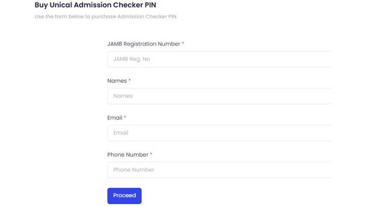 UNICAL admission portal: check admission, admission checker pin and ...