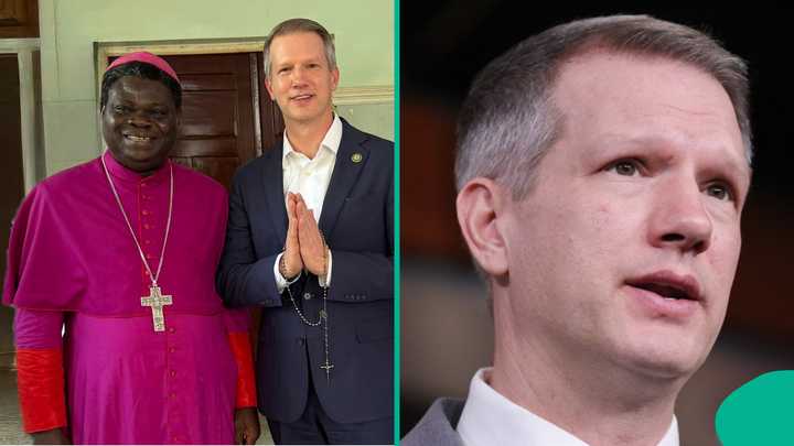 US Lawmaker Riley Moore Sent by Trump Lands in Nigeria, Speaks - Legit.ng